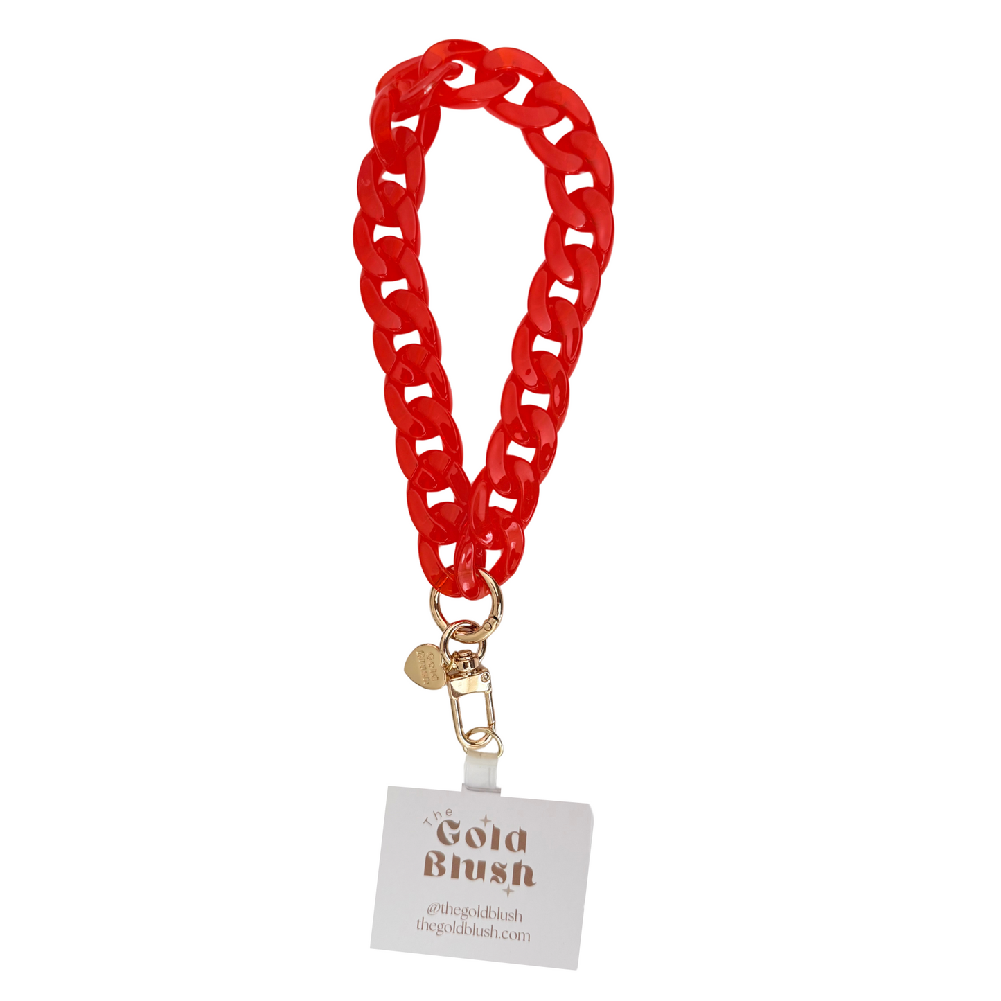 Acrylic Phone Chain Wristlet with Insert – Multi-Use Strap for Phone Case, Bags, or Keys