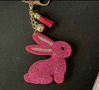 Bling Pets & Creatures Bag Charm with Keychain, Fasion Accessory for Keys, Purse, Backpack