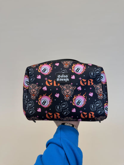 Gold Blush Neoprene Cosmetic Bag – Everyday Travel Makeup Pouch