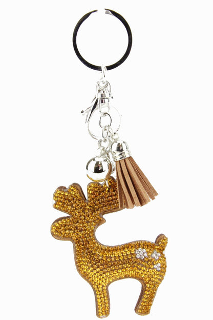 Bling Pets & Creatures Bag Charm with Keychain, Fasion Accessory for Keys, Purse, Backpack