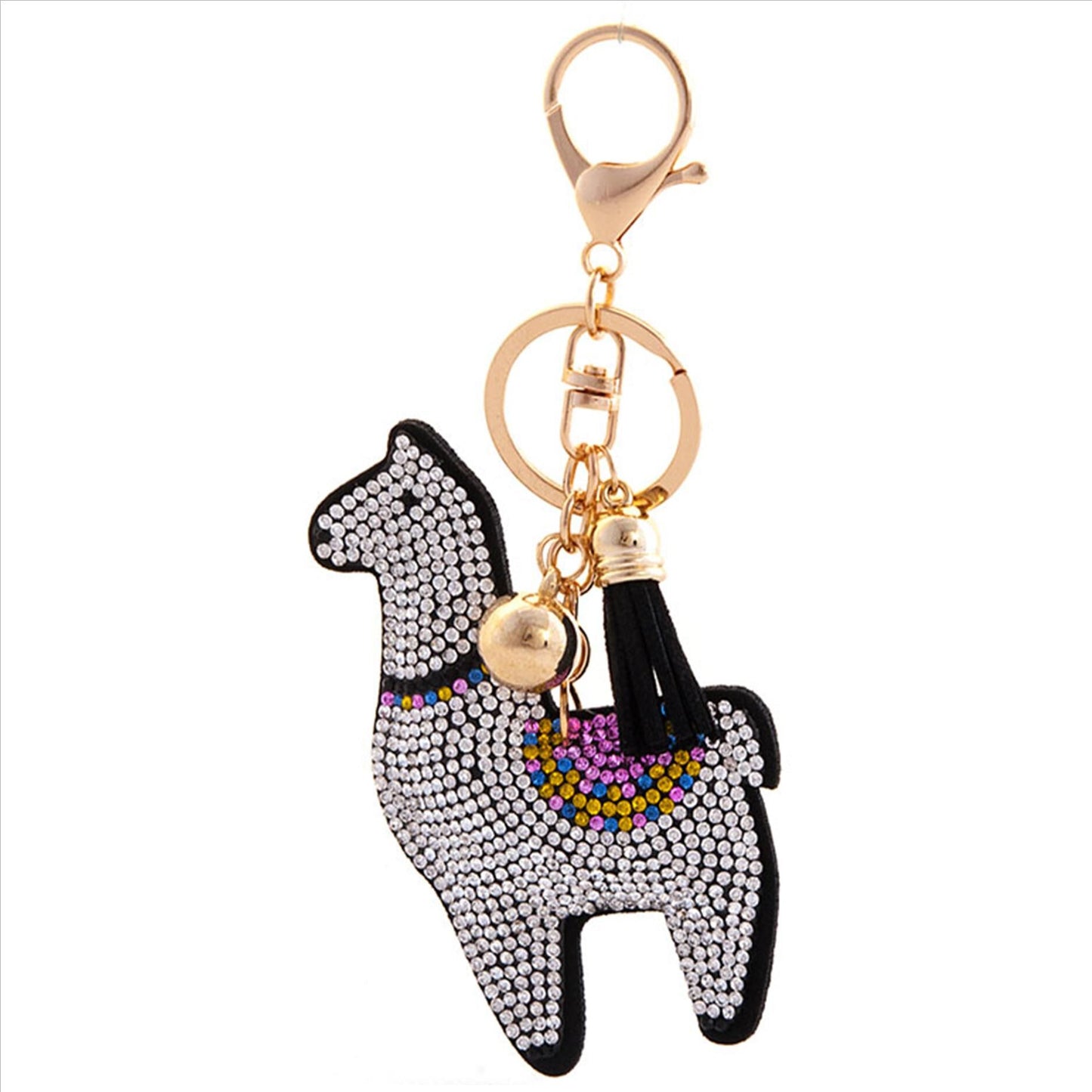 Bling Pets & Creatures Bag Charm with Keychain, Fasion Accessory for Keys, Purse, Backpack