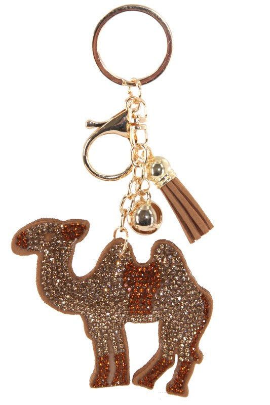 Bling Pets & Creatures Bag Charm with Keychain, Fasion Accessory for Keys, Purse, Backpack