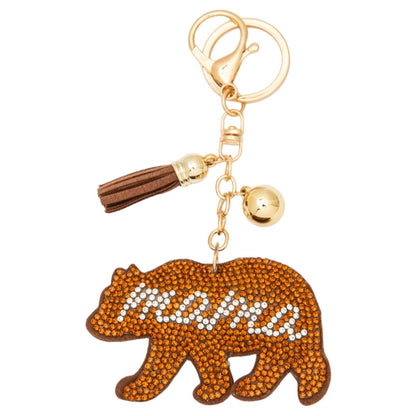 Bling Pets & Creatures Bag Charm with Keychain, Fasion Accessory for Keys, Purse, Backpack