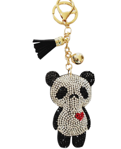 Bling Pets & Creatures Bag Charm with Keychain, Fasion Accessory for Keys, Purse, Backpack