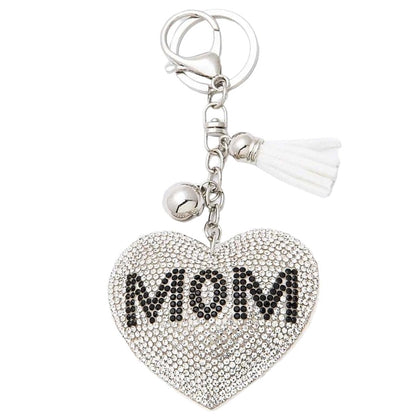 Seasonal Bling Bag Charm with Keychain, Fashion Accessory for Keys, Purse, Backpack decor keychain bag