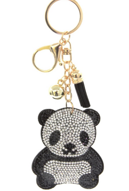Bling Pets & Creatures Bag Charm with Keychain, Fasion Accessory for Keys, Purse, Backpack
