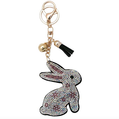 Bling Pets & Creatures Bag Charm with Keychain, Fasion Accessory for Keys, Purse, Backpack