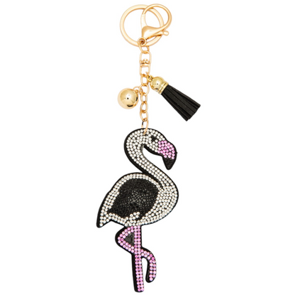 Bling Pets & Creatures Bag Charm with Keychain, Fasion Accessory for Keys, Purse, Backpack