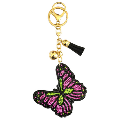 Bling Pets & Creatures Bag Charm with Keychain, Fasion Accessory for Keys, Purse, Backpack
