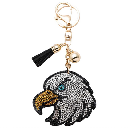 Bling Pets & Creatures Bag Charm with Keychain, Fasion Accessory for Keys, Purse, Backpack