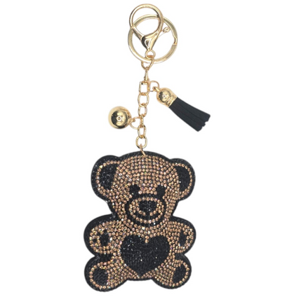 Bling Pets & Creatures Bag Charm with Keychain, Fasion Accessory for Keys, Purse, Backpack
