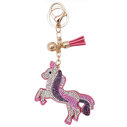 Bling Pets & Creatures Bag Charm with Keychain, Fasion Accessory for Keys, Purse, Backpack