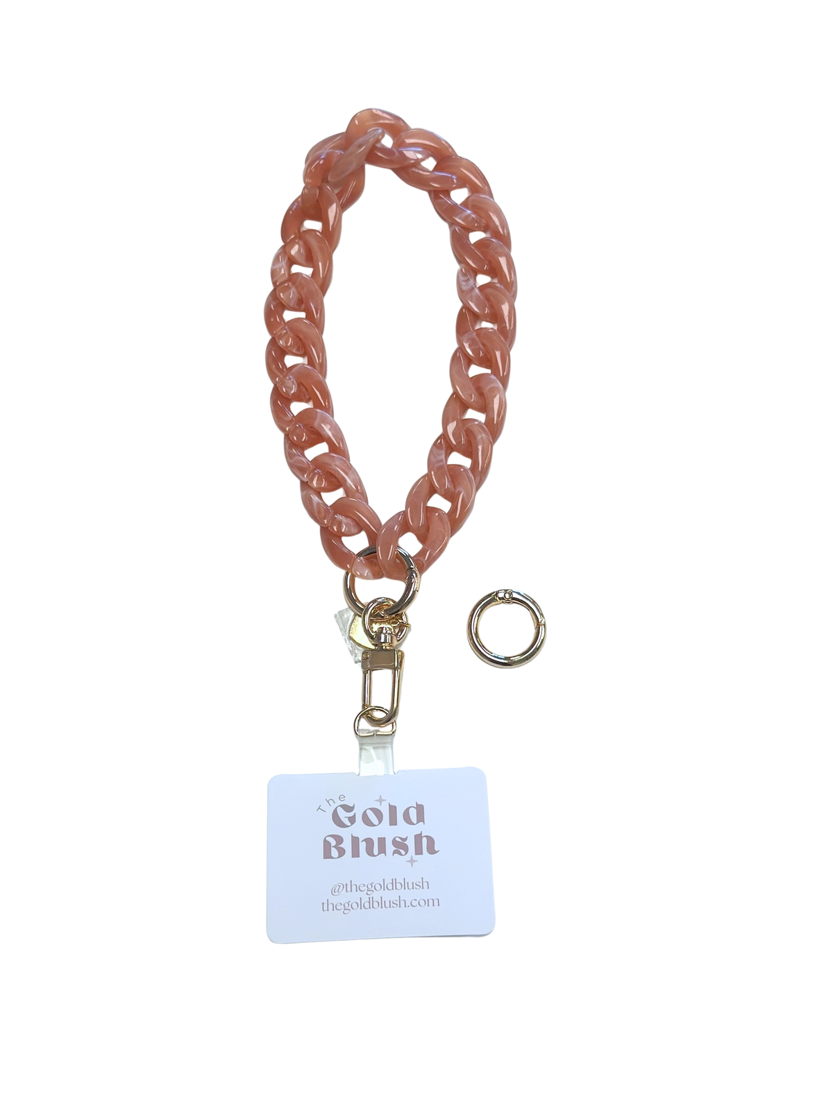 Acrylic Phone Chain Wristlet with Insert – Multi-Use Strap for Phone Case, Bags, or Keys