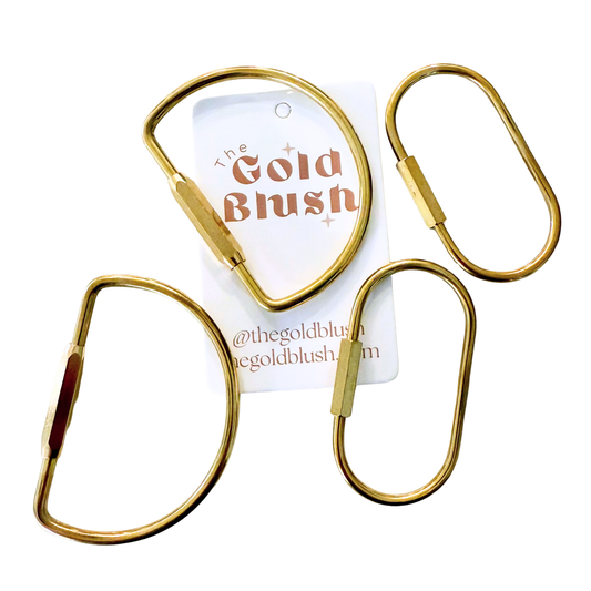 Gold Tone Screw-Lock Clips