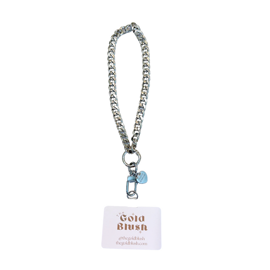 Gold Blush Core Chain – 14" Metal Phone Strap, Wristlet, Keychain & Bag Charm (Gold, Silver, Gunmetal)