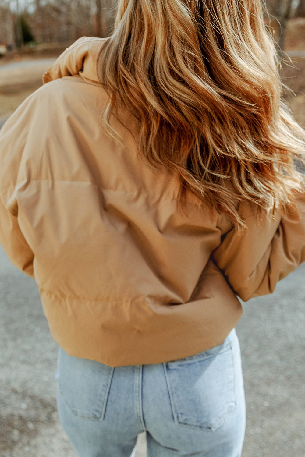 Leila Zip Puffer Jacket with Pockets