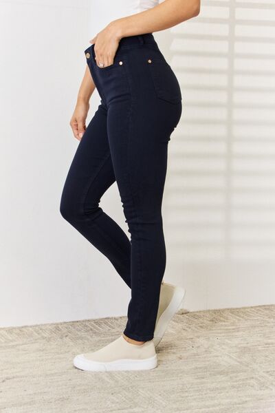 Judy Blue Lacey Tummy Control Skinny Jeans- Navy