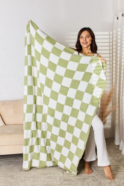 Softest Checkered Decorative Throw Blanket